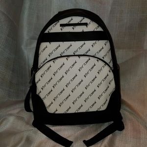 Betsey Johnson Logo Bone and Black Backpack